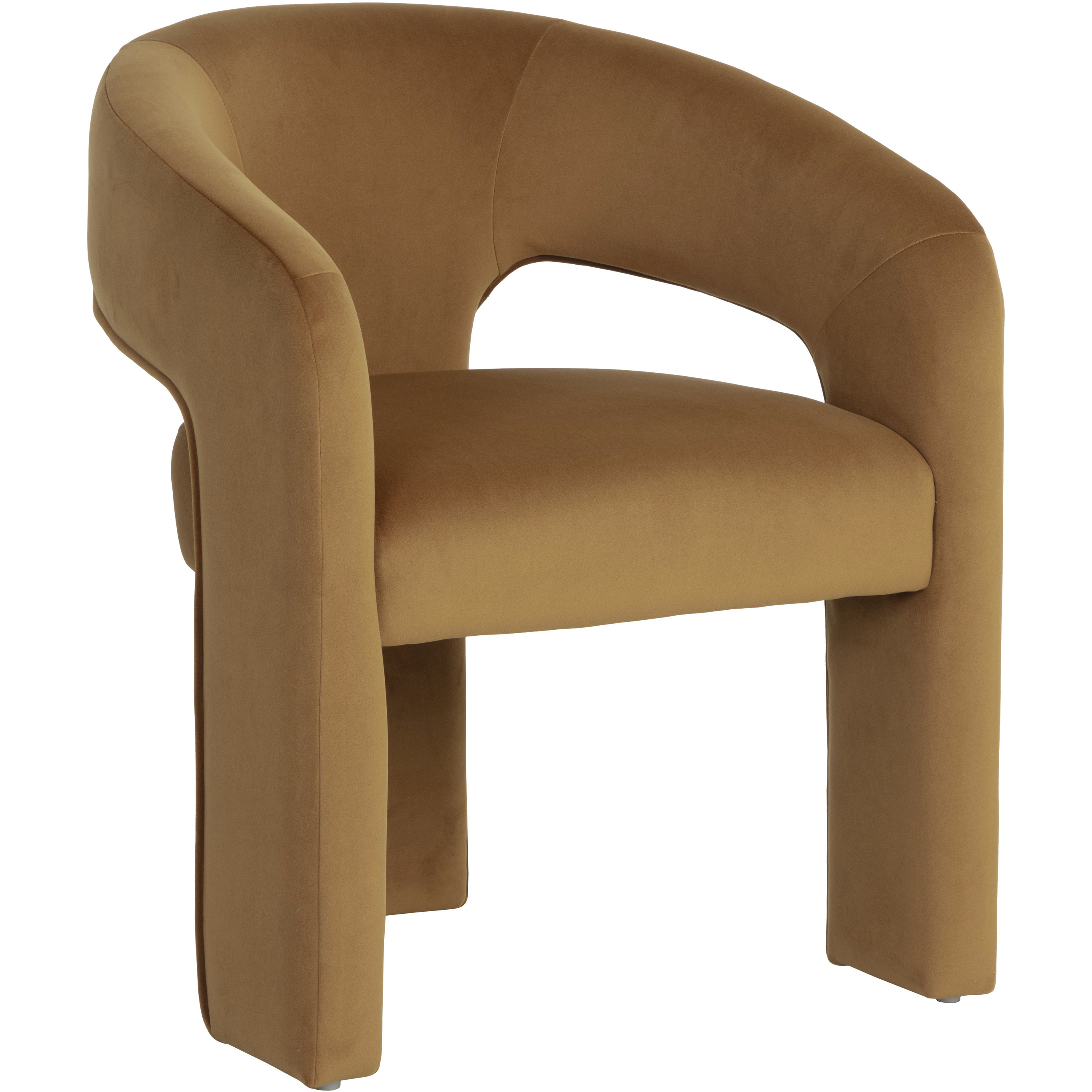 Isidore Meg Gold Dining Armchair